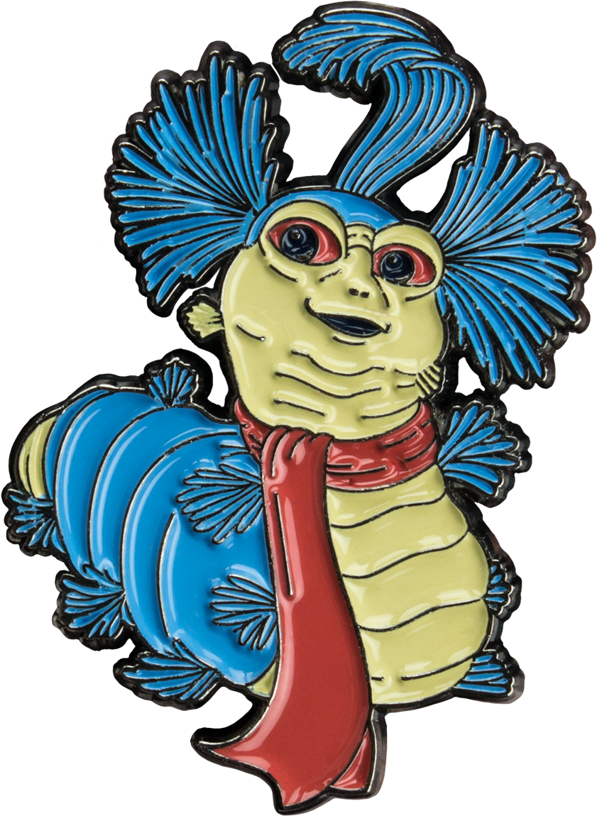 The Worm Enamel Pin - Labyrinth Worm Png (841x1150)