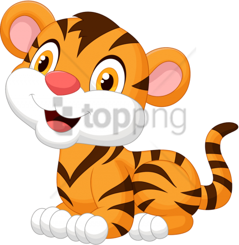 Free Png Baby Tiger Cartoon Png Image With Transparent - Cute Baby Tiger Cartoon (480x493)