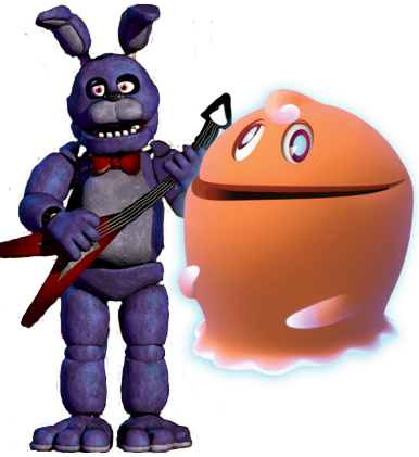 Bonnie And Clyde By Ilovedecepticons - Spring Bonnie In Fnaf 1 (386x421)