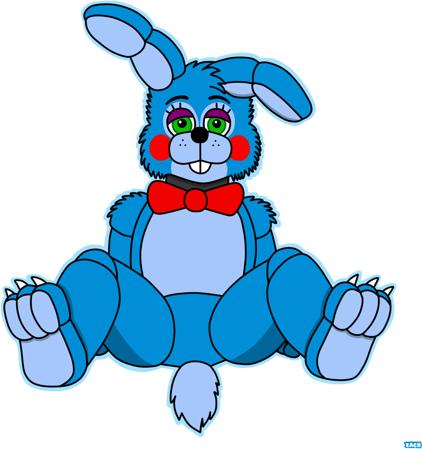 Bonnie Fan Art Toy F-naf - Five Nights At Freddy's 2 Bonnie Drawing (1600x1600)