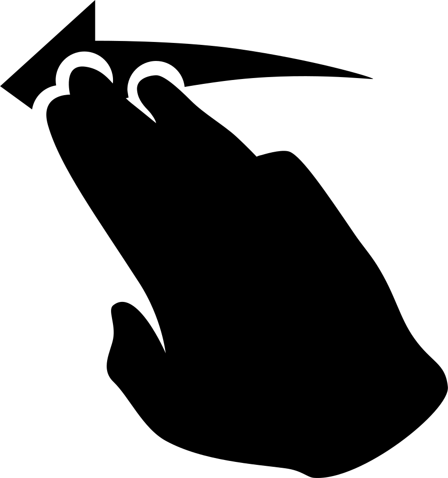 Png File - Slide Finger Icon (920x980)
