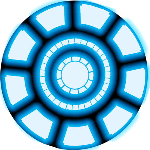 Iron Man Clipart Chest Piece - Arc Reactor (512x512)