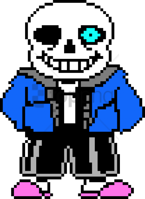 Free Png Sans Bad Time Eye Png Image With Transparent - Sans Undertale Battle Sprite (480x656)