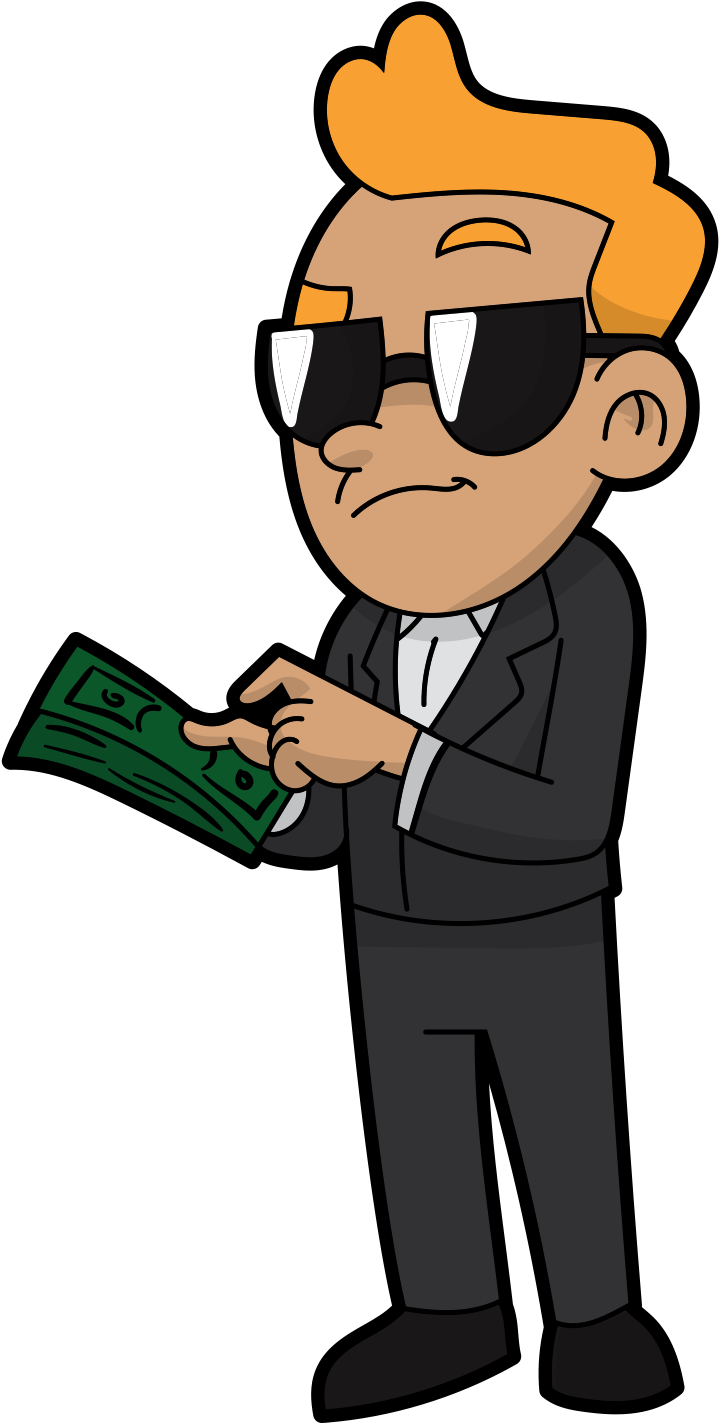 Make Money Clipart Money Man - Money Clipart (719x1423)