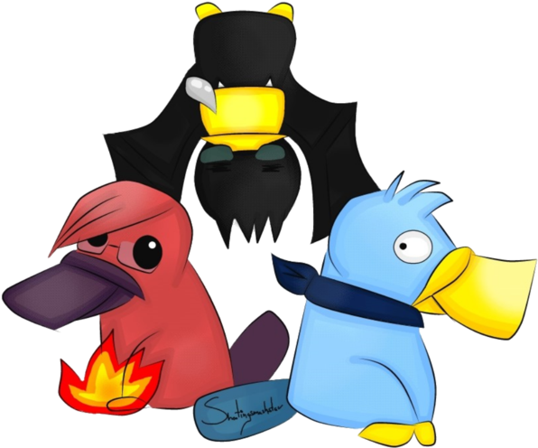 Schnabelige Freunde By Shootingsmashstar On - Cartoon (1024x724)