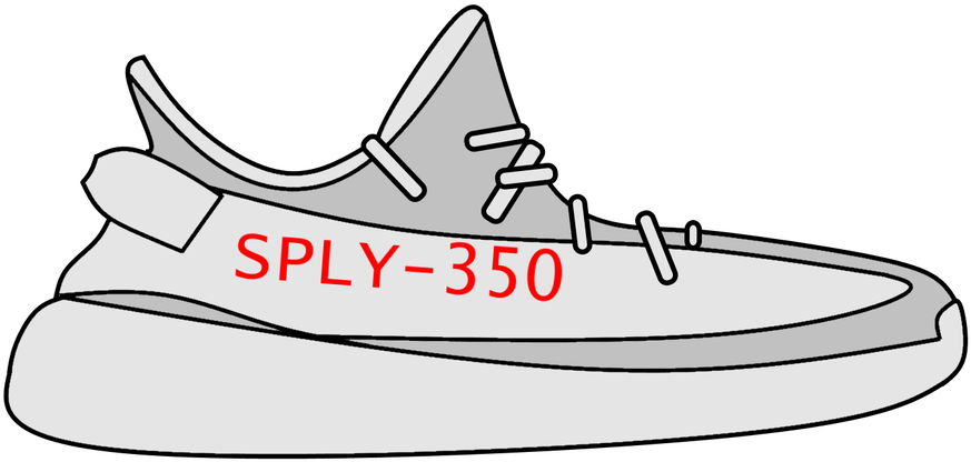 Yeezy Thingy By Baldurbapeboy - Line Art (1024x491)