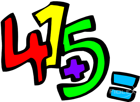 Convert Numbers - Clipart Bild Rechnen (479x350)