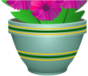 Flowerpots Clipart Flowering Pot - Clip Art (640x480)