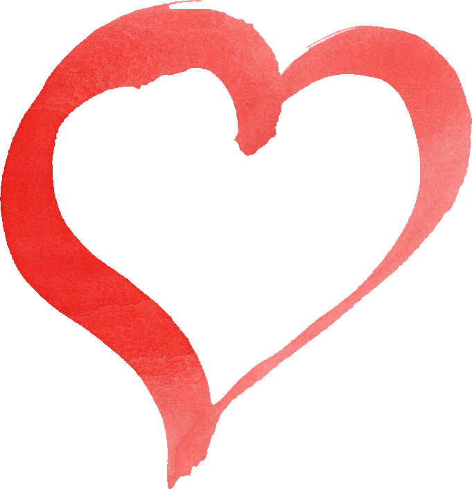 Hearts Clipart Watercolor - Heart (681x706)