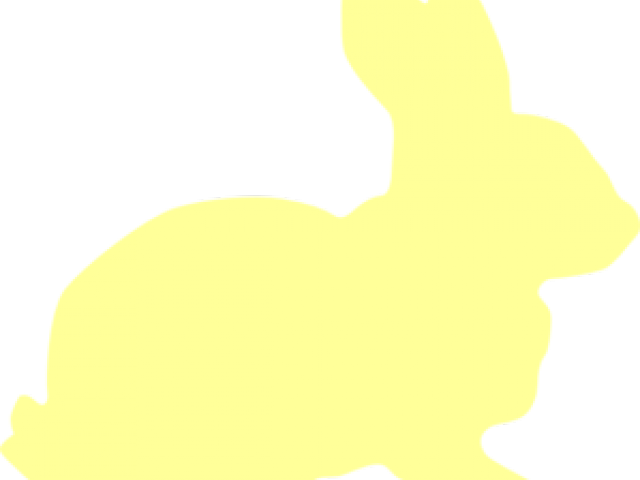 Silhouette Clipart Easter Bunny - Silhouette (640x480)