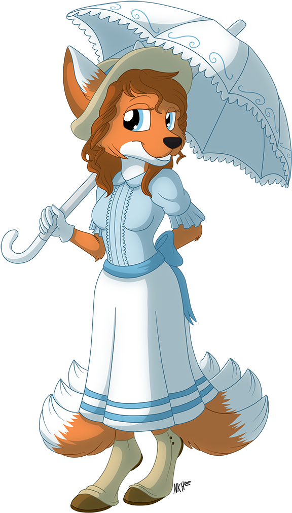 Taking A Stroll Down Mainstreet - Cartoon (597x1050)