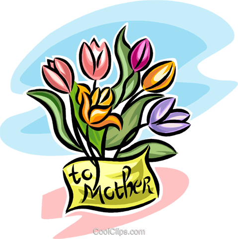 Flores Para El Día De La Madre Libres De Derechos Ilustraciones - Mother's Day Clip Art (479x480)