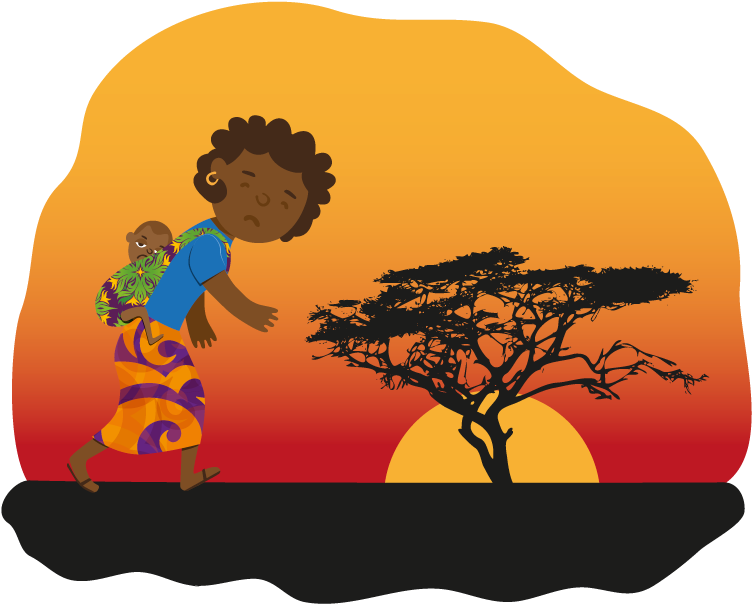 Ilustraciones Sencillas Para La Landing Creada Con - African Desert Sunset (800x800)