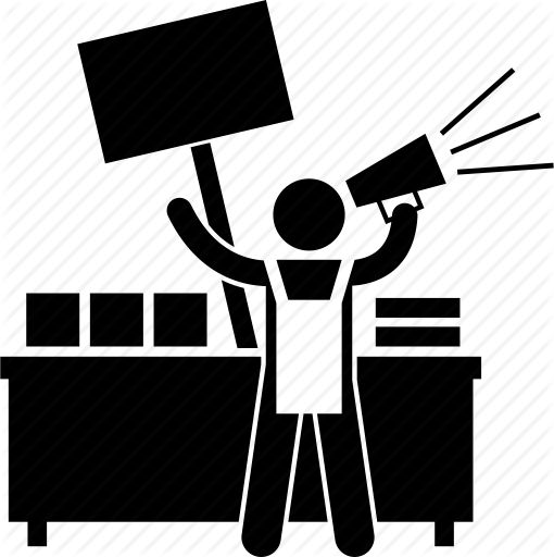 Promoter Icon Clipart Computer Icons Marketing Clip - Promotion Clipart Black And White (510x512)