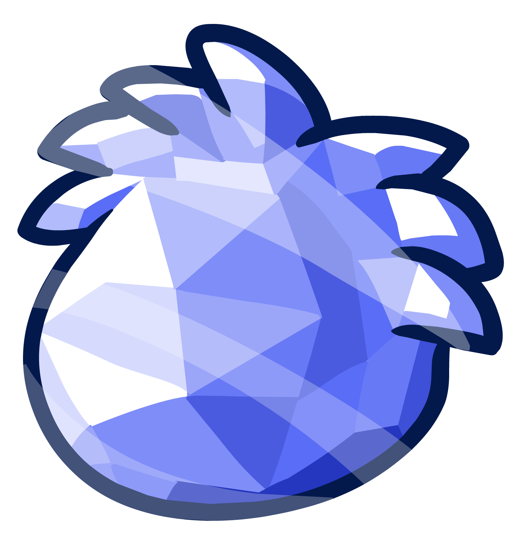 Blue Crystal Puffle Pin - Club Penguin Pins Crystal (1708x1763)