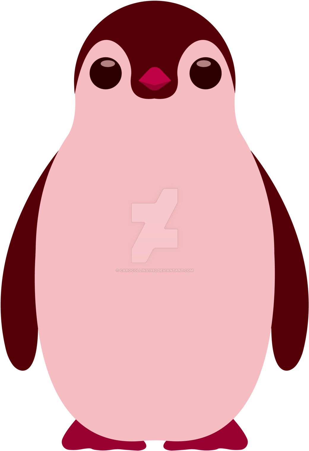 Pink Penguin Carocollins1993 Deviantart - Penguin (1600x1600)
