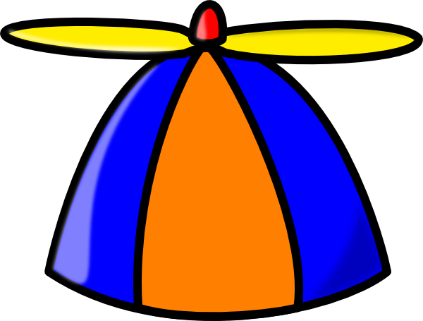 Beanie Clip Art At Clker - Propeller Hat Png (600x455)