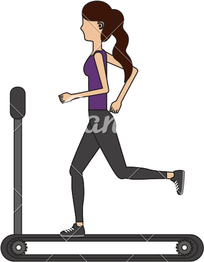 Healthy Woman Doing Exercise In The Runing Mashine - Do Exercise (800x800)