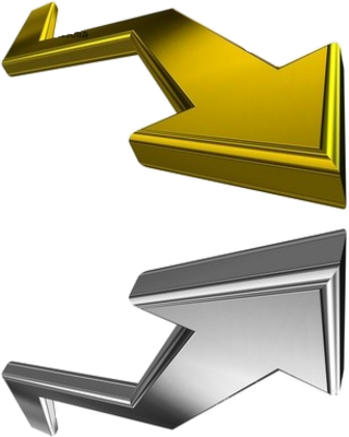 Glitter Clipart Foil Go Ld Arrows Border - 3d Arrows (320x400)