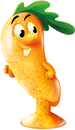 Find The Golden Billy Banana And Win Glitter Cooper - Coles Fresh Stikeez Carrot (324x460)