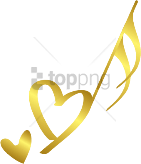 Free Png Transparent Gold Music Notes Png Image With - Transparent Gold Music Notes (480x558)