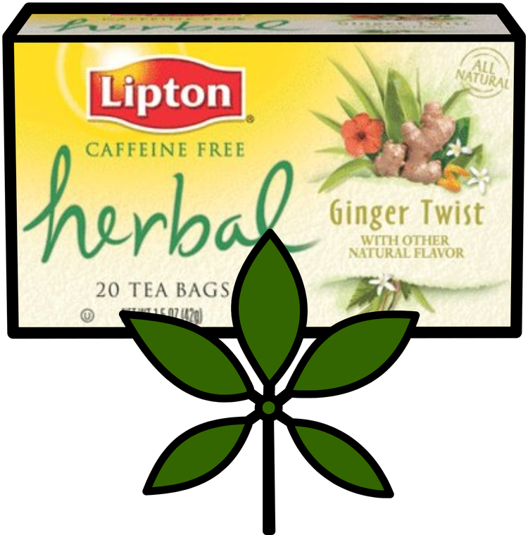 Lipton Herbal Tea Bags, Ginger Twist - Quietly Chamomile Tea Lipton (750x760)