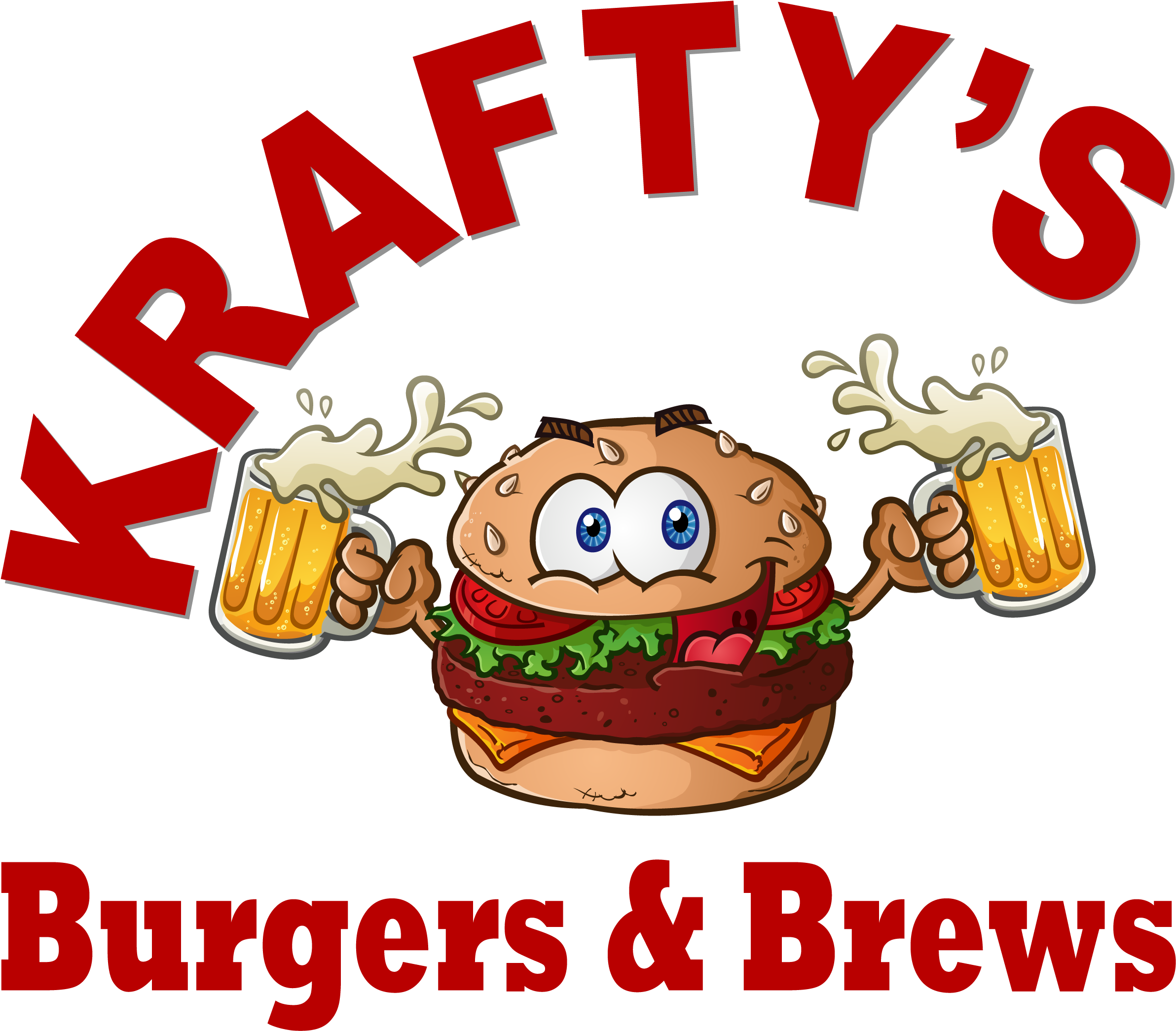 Krafty's Burgers And Brews Is Garner, Nc's Refreshing - Hamburger (2805x2508)