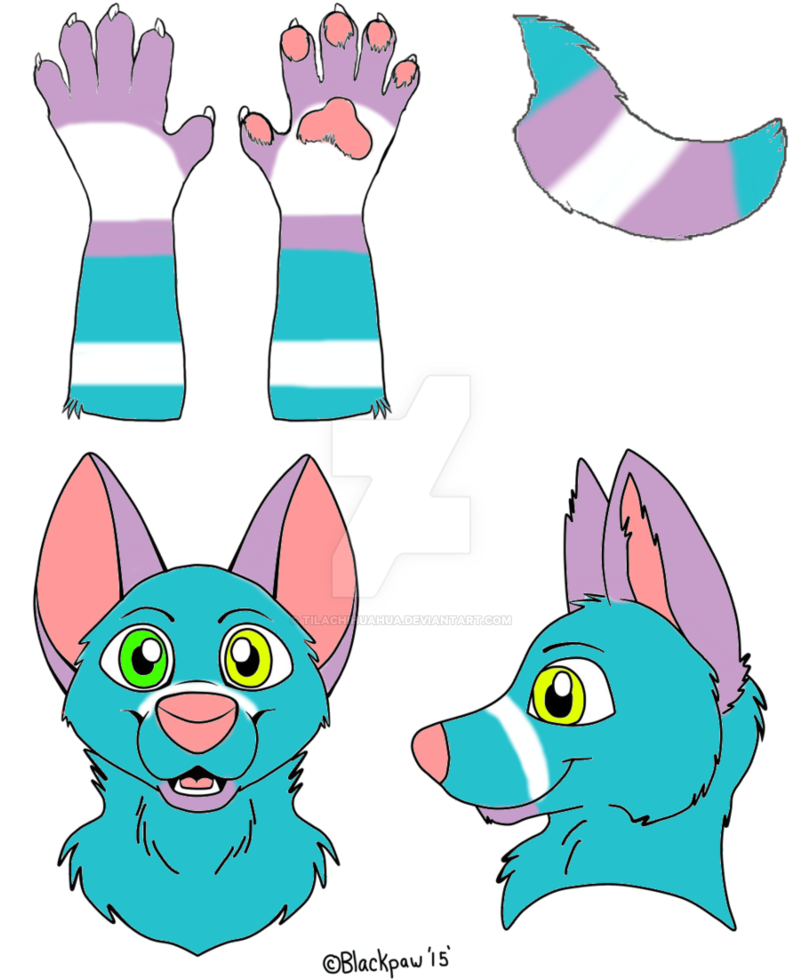 Fursuit Partial Design For Sale By Tilachihuahua D8m02hk - Fursuit Partial Ref Sheet (800x1000)