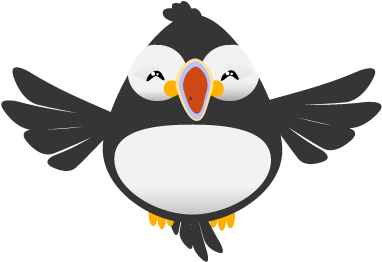 Conference Call Bird - Cartoon (403x403)