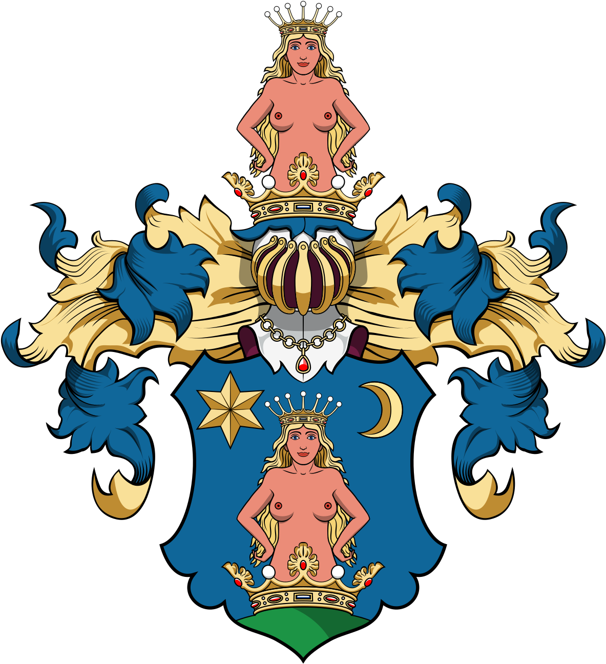 House Of Forgách - Rónay Címer (1200x1311)