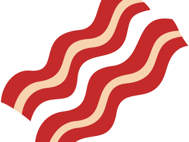 Bacon Clipart One Piece - Transparent Background Cartoon Bacon (640x480)