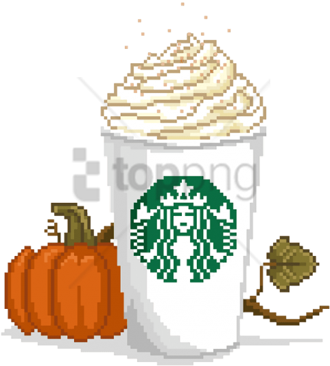 Free Png Pumpkin Spice Latte Pixel Art Png Image With - Pumpkin Spice Latte Png (481x532)