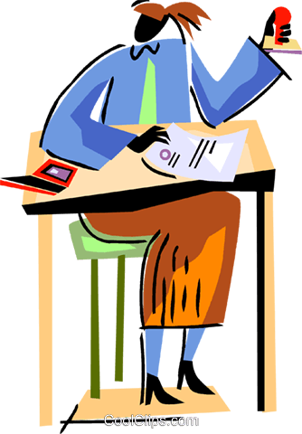 Estudiante En Su Escritorio Libres De Derechos Ilustraciones - Estudiante En Su Escritorio Libres De Derechos Ilustraciones (334x480)