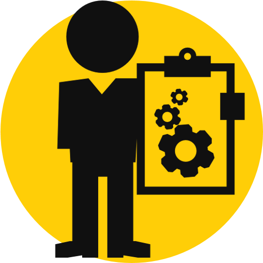 Null - Person With Clipboard Icon (572x540)