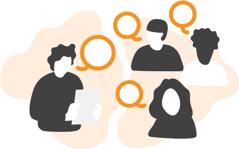 5 Do A Workshop/interviews With Staff - Illustration (500x400)