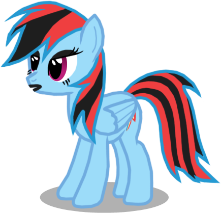 Mlp Rainbow Dash Gothic (435x418)
