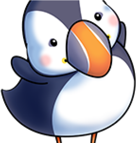 Puffin Clipart Cute - Baby Puffin Clip Art (640x480)