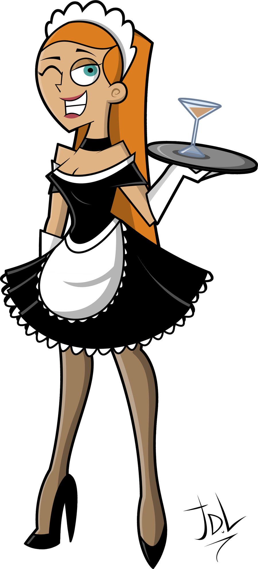 Maid Jazz By Javidluffy Commission - Danny Phantom Sister Hot (900x1986)