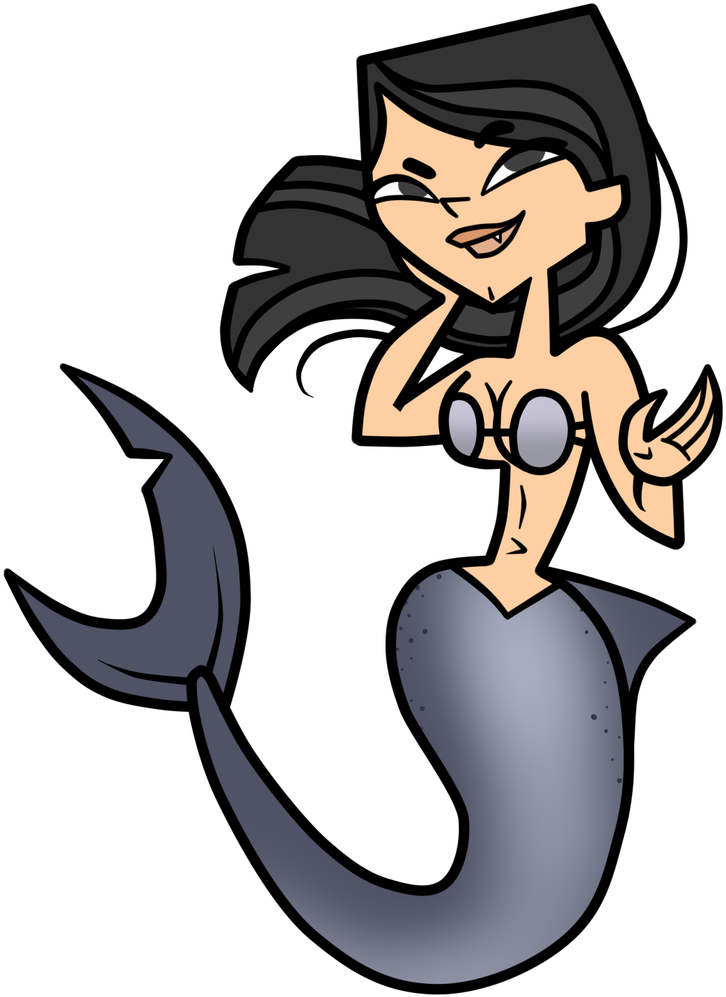 The Shark-maid By Evaheartsart - Cartoon (765x1044)