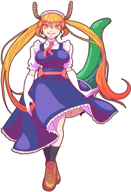 Finally Started Miss Kobayashi's Dragon Maid - Cartoon (500x647)