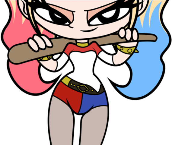 Suicide Clipart Cute - Suicide Squad Harley Quinn Animated (640x480)