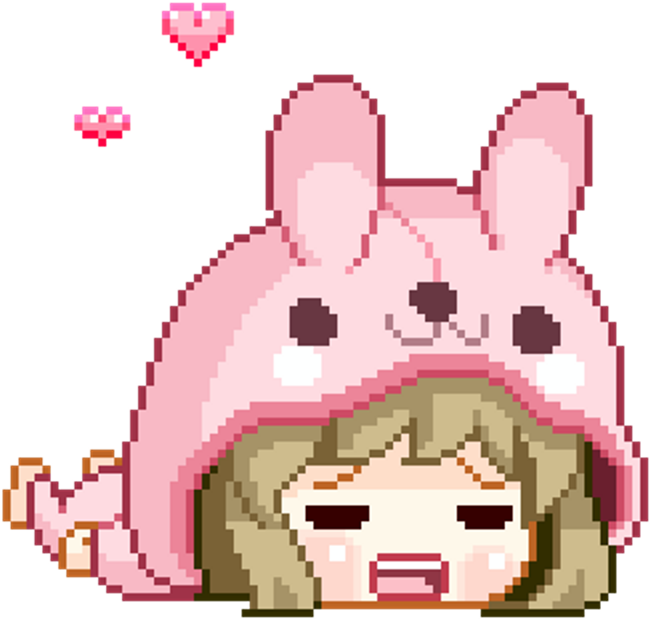 Cute Transparent Gifs - Cute Anime Bunny Gif (928x883)