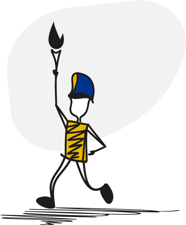 Junior Olympics And Easter Egg Hunt - Cartoon (977x1000)