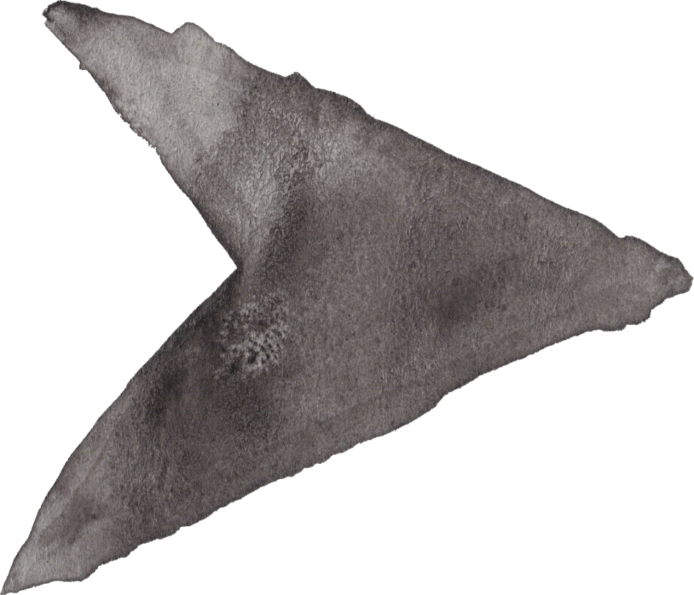 Watercolor Transparent Black - Black Watercolor Arrow (1000x857)