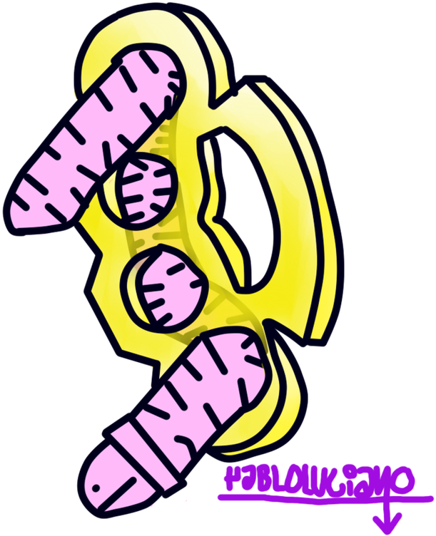 Wormy In A Brass Knuckle By Purpleglitchycat - Wormy In A Brass Knuckle By Purpleglitchycat (940x851)