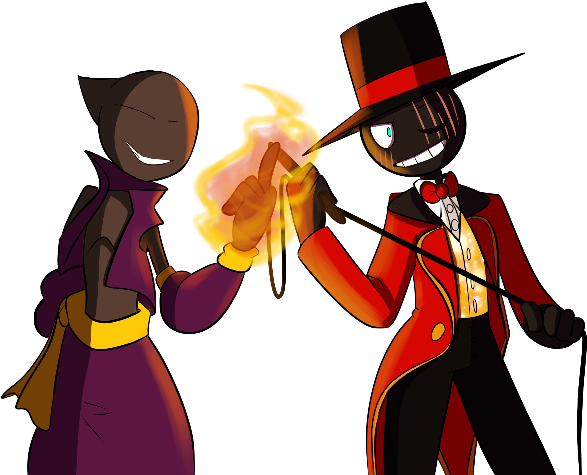 Frenzy And Swindle Are Both Members Of The Shadow Circus - Cartoon (2000x2000)