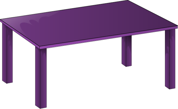 Wooden Table Vector Clip Art - Table Clip Art (600x367)