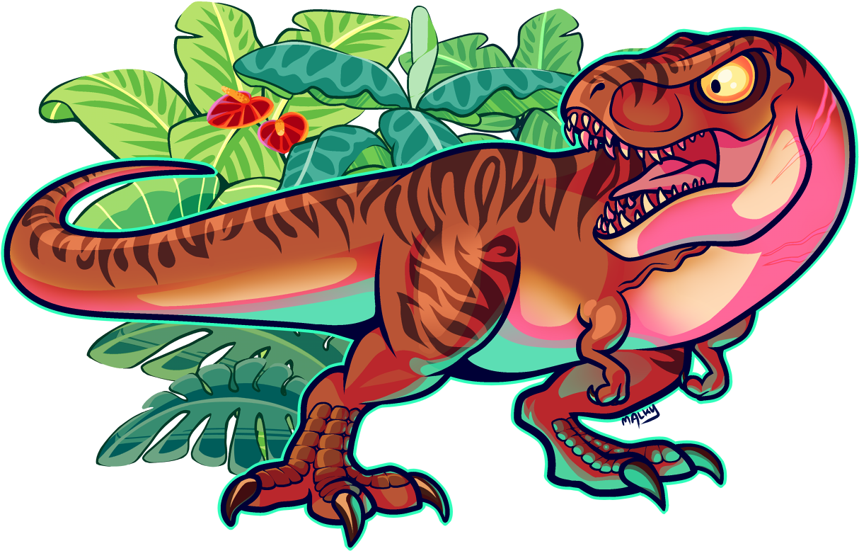 Cartoon Rexy Quotare You Ready For A Ferocious Fight - Rexy Cartoon (1273x795)