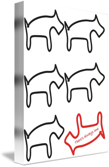 Odd One Out By Samuel Johnson - Line Art (424x650)