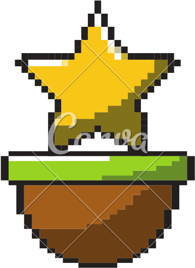 Video Game Star To Platform Console - Rainbow Mario Star Pixel (800x800)